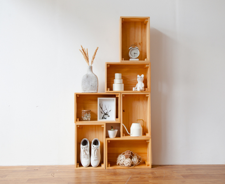 Wooden Shelf at Home